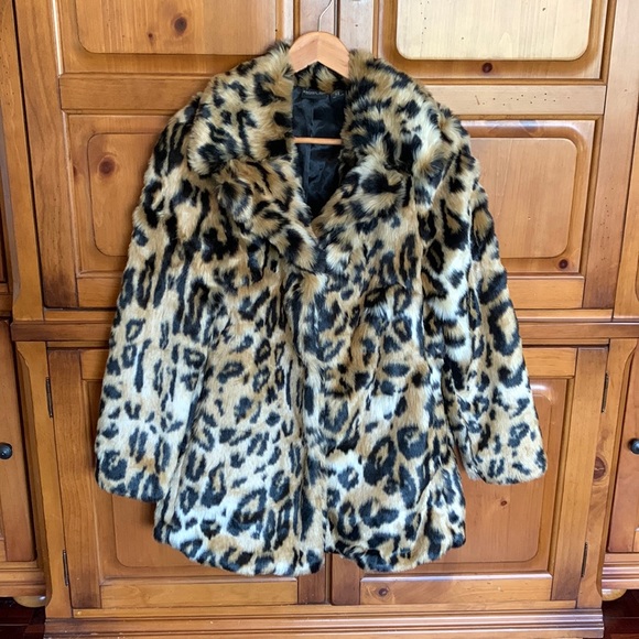 Rachel Zoe Jackets \u0026 Coats | Rachel Zoe Leopard Print Coat | Color: Black/Tan | Size: M | Keefemeghan's Closet
